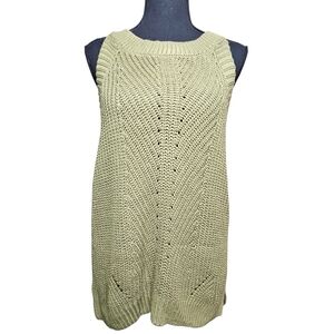 Nine West Olive Knit Sleeveless Tank Women's